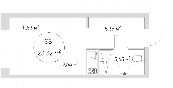 Nice loft Москва — планировка Студия