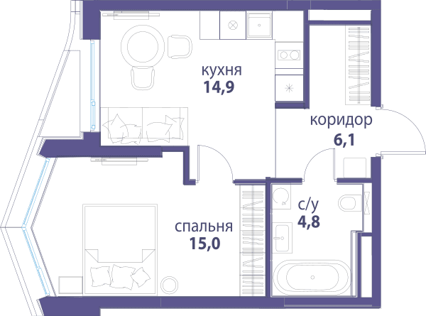 Символ, Вдохновение Москва — планировка 1