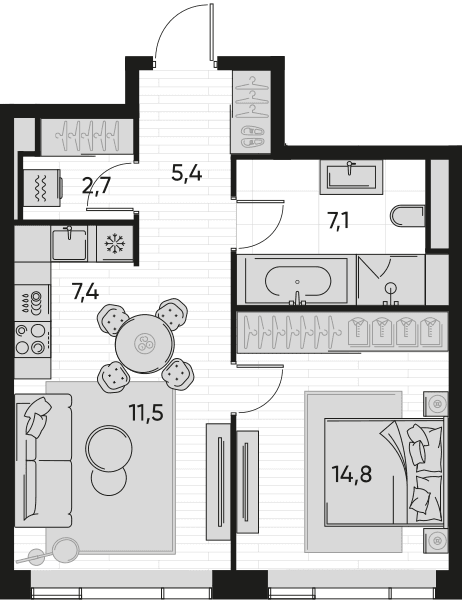 Pride-home Москва — планировка 2