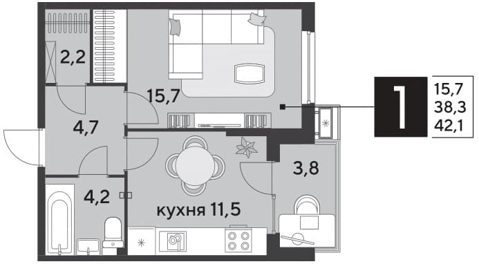 Парк Победы Краснодар — планировка 1