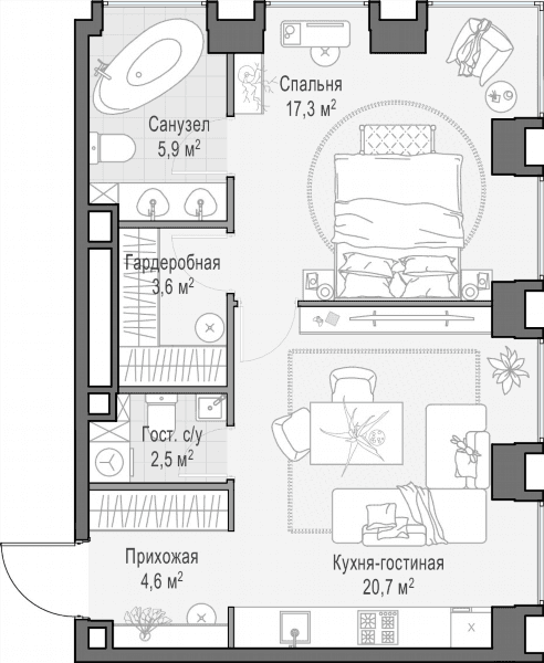 Life Time Москва — планировка 1