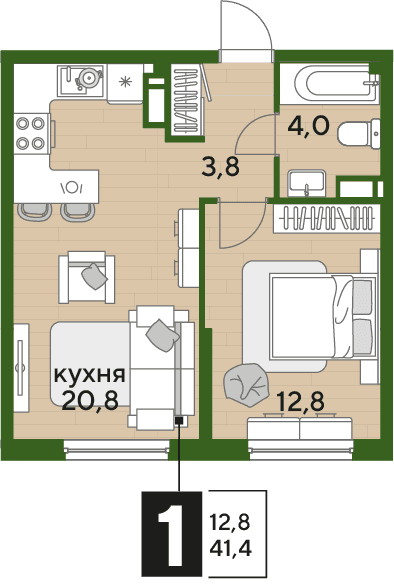DOGMA PARK Краснодар — планировка 1