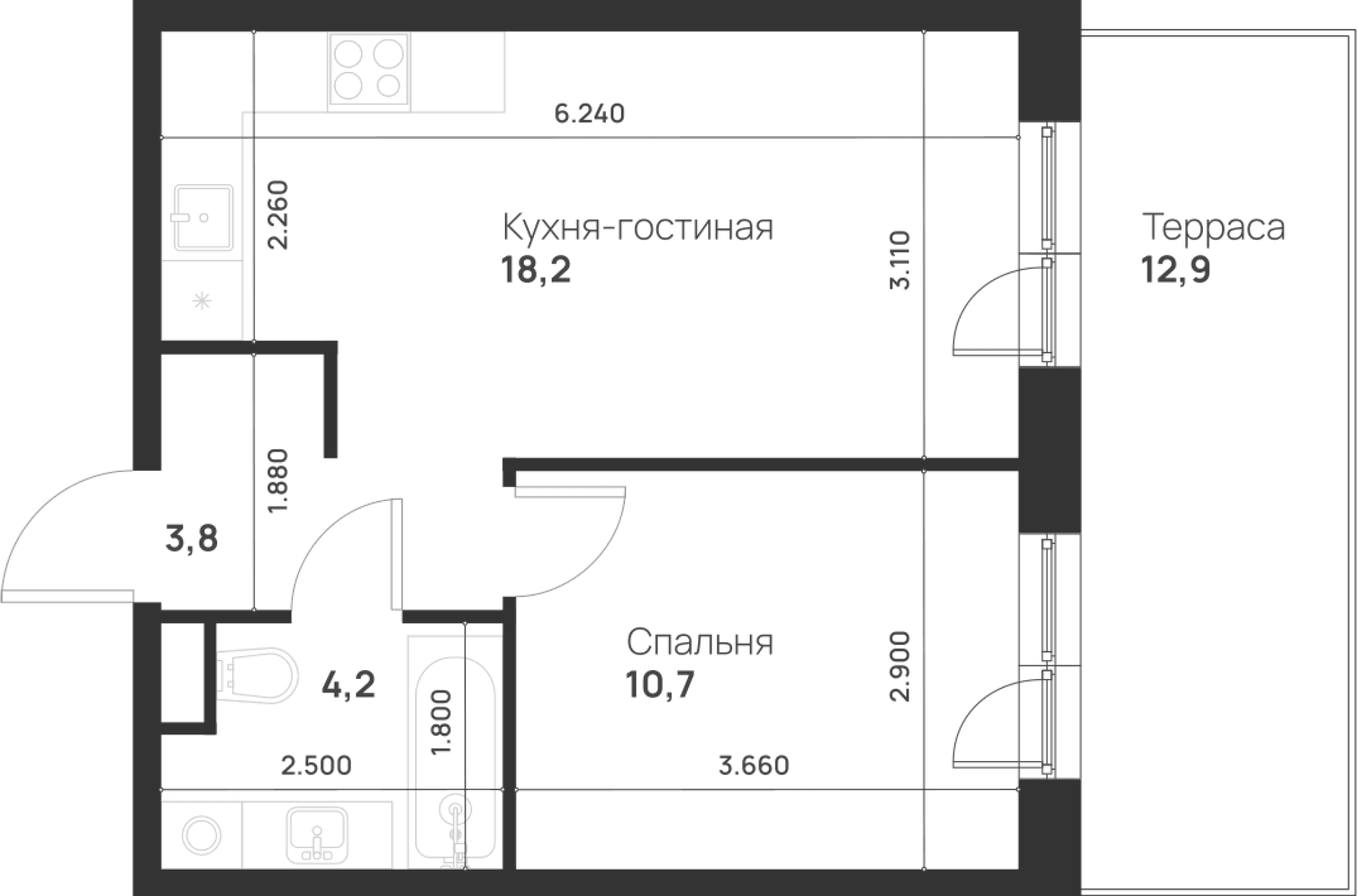 Foreville Москва — планировка 1