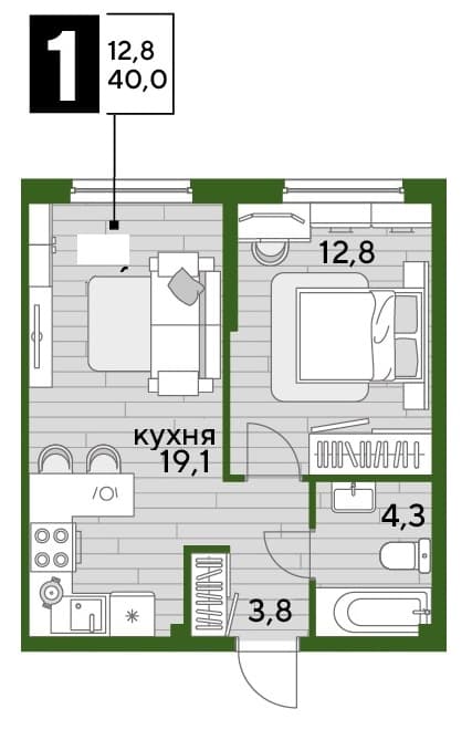 DOGMA PARK Краснодар — планировка 1