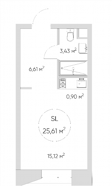 Nice loft Москва — планировка Студия