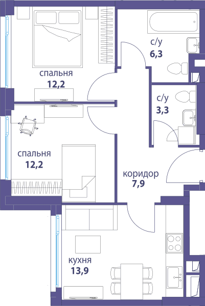 Символ, Вдохновение Москва — планировка 2