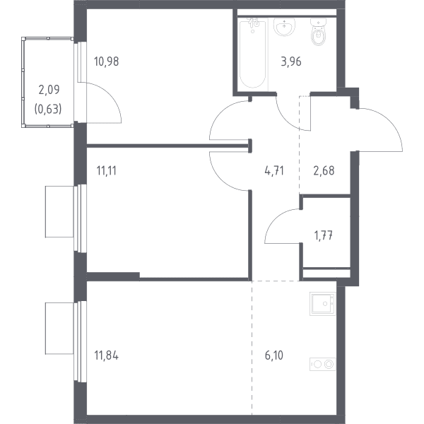 Горки Парк Москва — планировка 2