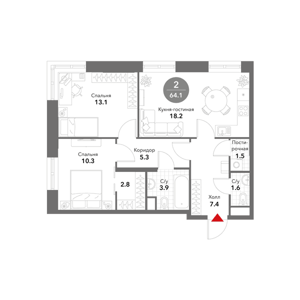 Voxhall Москва — планировка 2