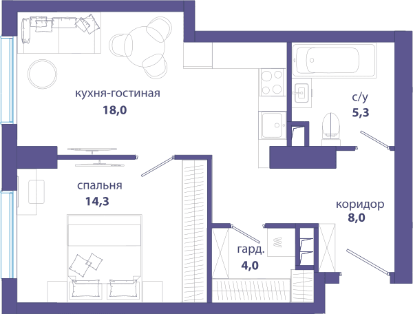 Событие, Событие 4 Москва — планировка 1