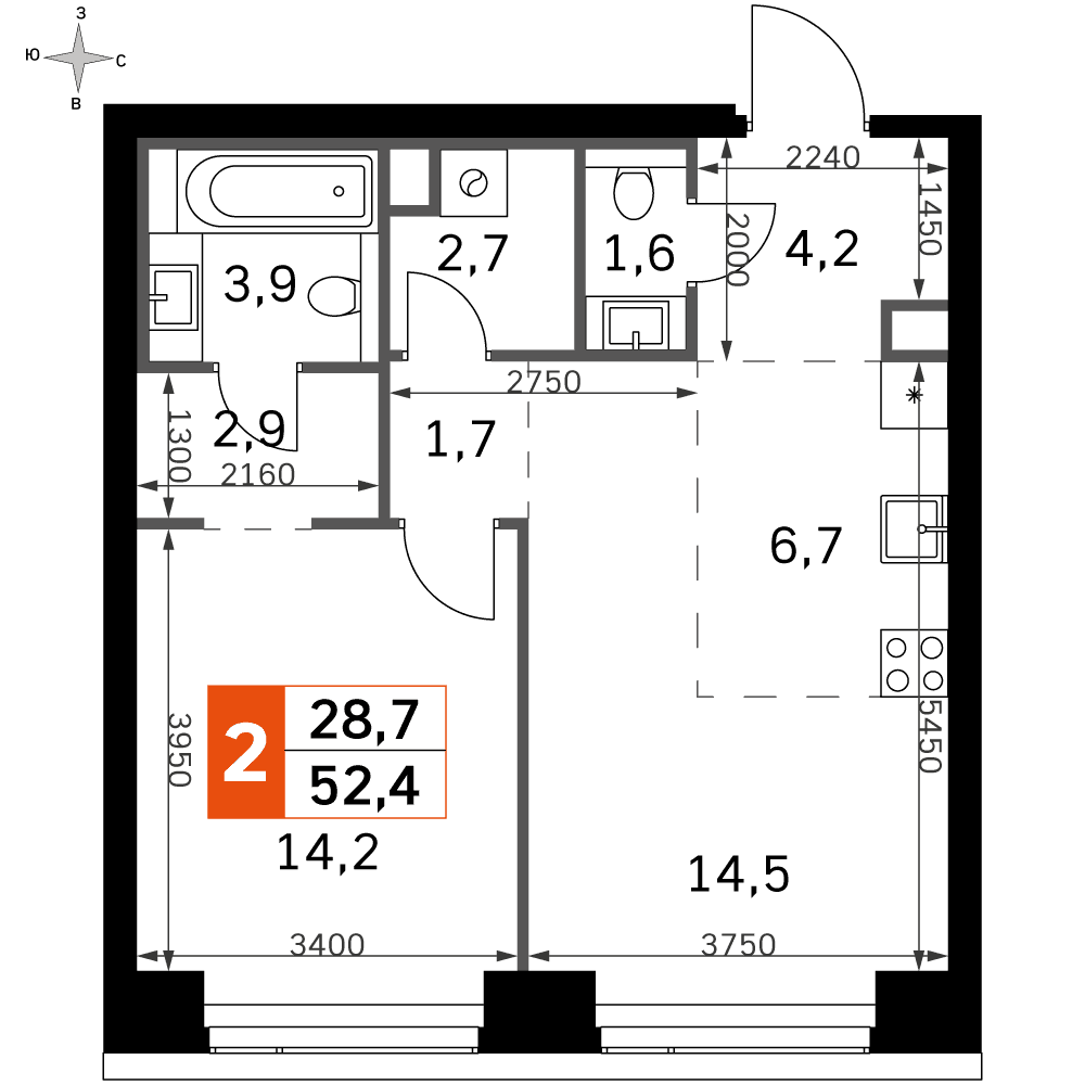 Amber City Москва — планировка 2