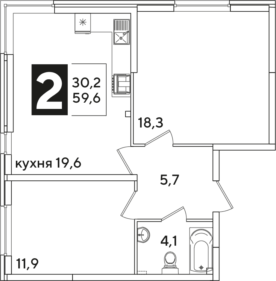 Самолёт Краснодар — планировка 2