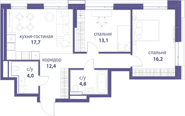 Символ, Вдохновение Москва — планировка 2