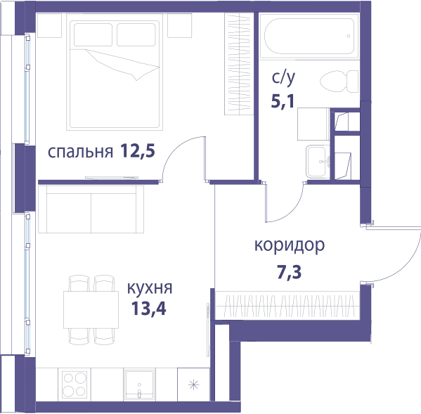 Символ, Вдохновение Москва — планировка 1