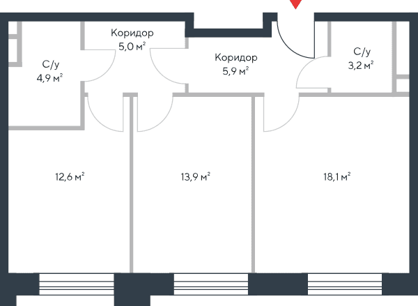 Riverpark Москва — планировка 3