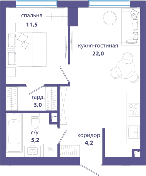 Событие, Событие 4 Москва — планировка 1