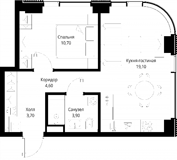 Cityzen Москва — планировка 1