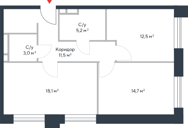 Riverpark Москва — планировка 3
