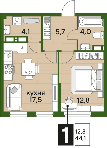 DOGMA PARK Краснодар — планировка 1