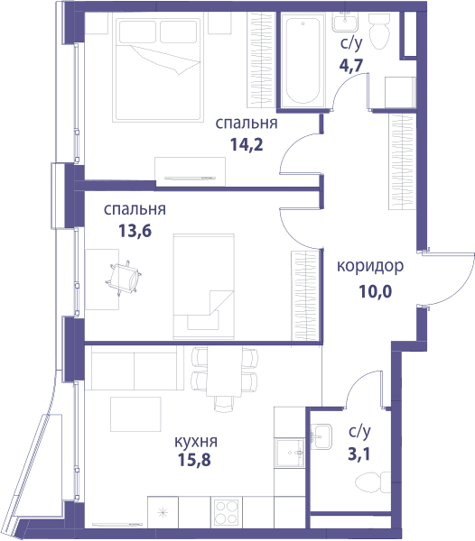 Символ, Вдохновение Москва — планировка 2