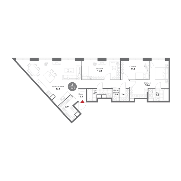Voxhall Москва — планировка 4