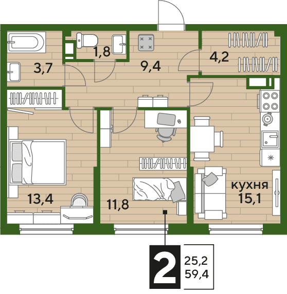 DOGMA PARK Краснодар — планировка 2