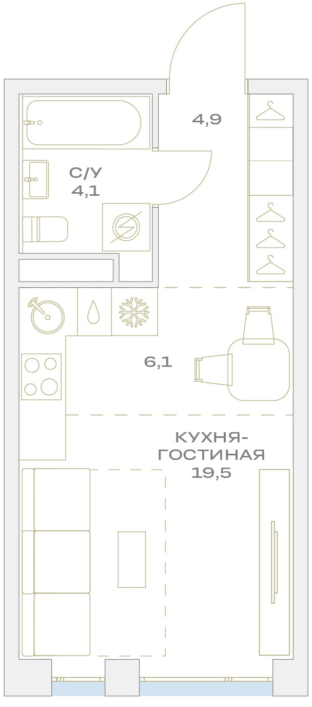 Детали Москва — планировка 1