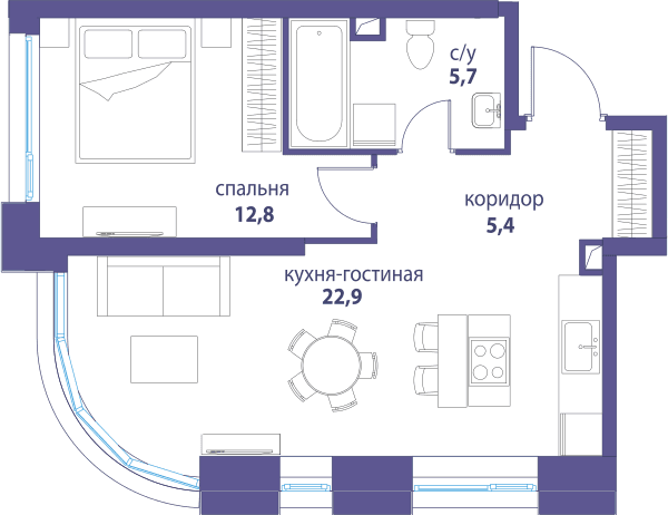 Символ, Вдохновение Москва — планировка 1
