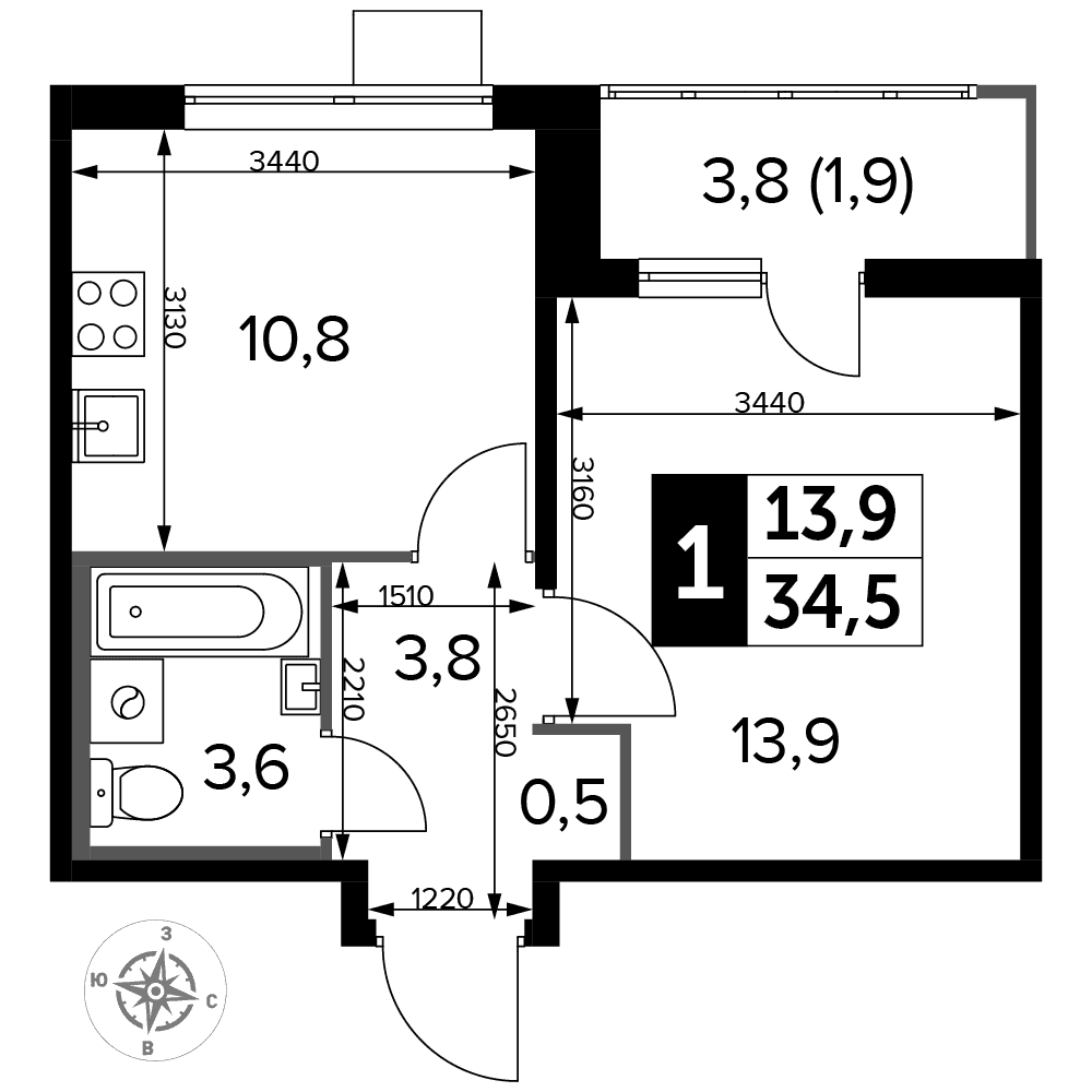 1-й Лермонтовский Люберцы — планировка 1