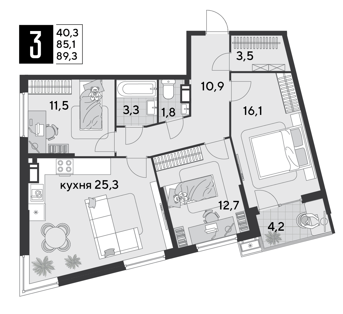 Парк Победы Краснодар — планировка 3