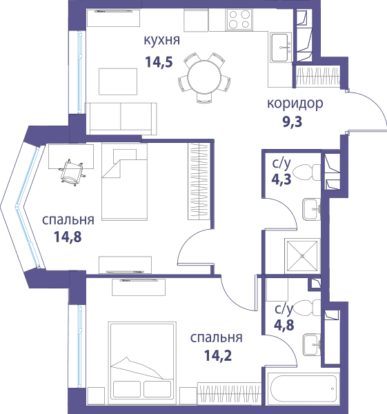 Символ, Вдохновение Москва — планировка 2