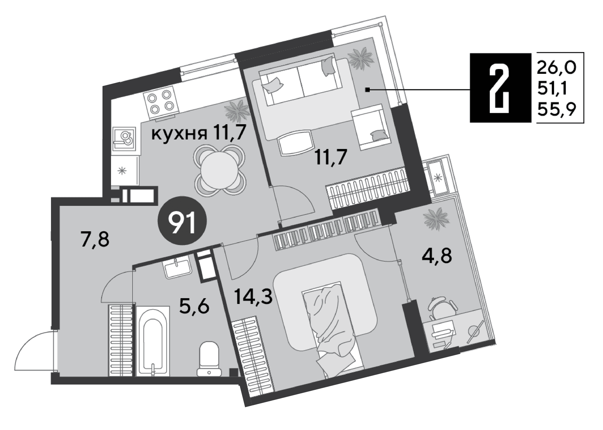 Парк Победы Краснодар — планировка 2