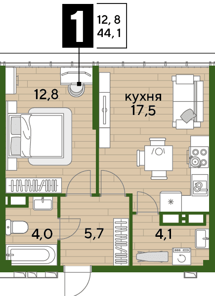DOGMA PARK Краснодар — планировка 1