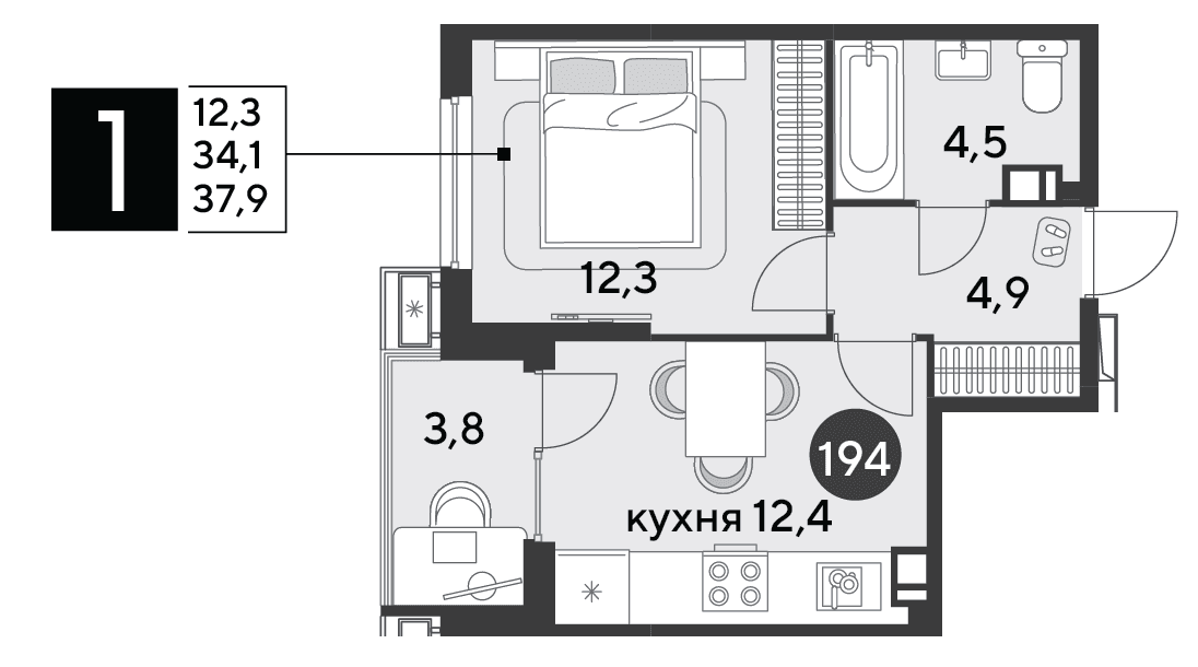 Парк Победы Краснодар — планировка 1