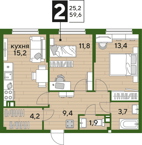 DOGMA PARK Краснодар — планировка 2