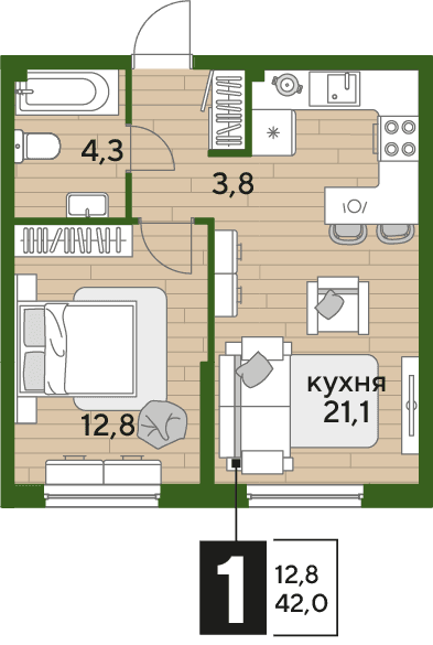 DOGMA PARK Краснодар — планировка 1