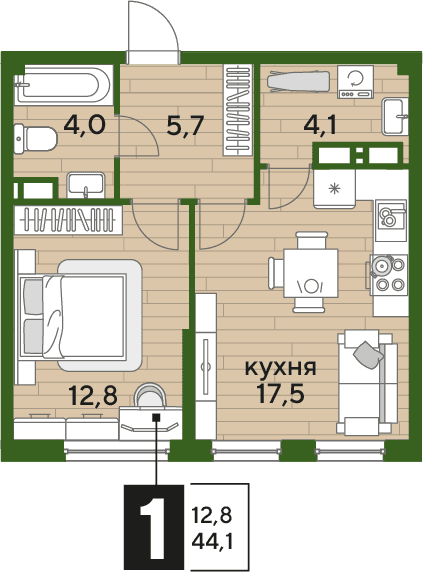 DOGMA PARK Краснодар — планировка 1