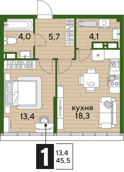 DOGMA PARK Краснодар — планировка 1
