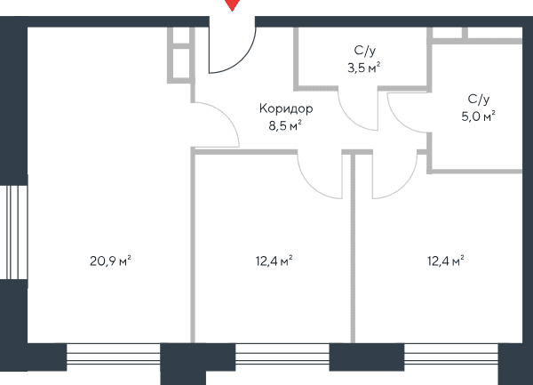 Riverpark Москва — планировка 3