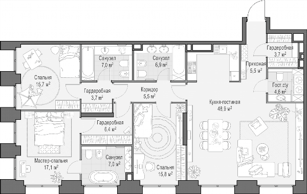 Life Time Москва — планировка 4