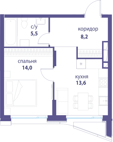 Символ, Вдохновение Москва — планировка 1