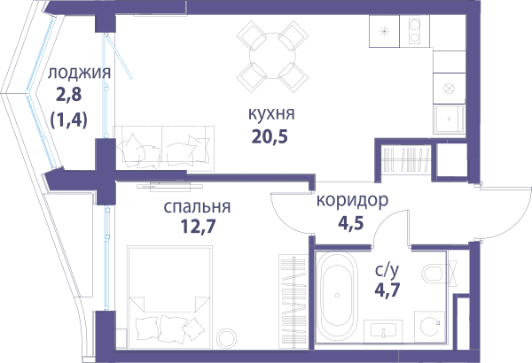 Символ, Вдохновение Москва — планировка 1