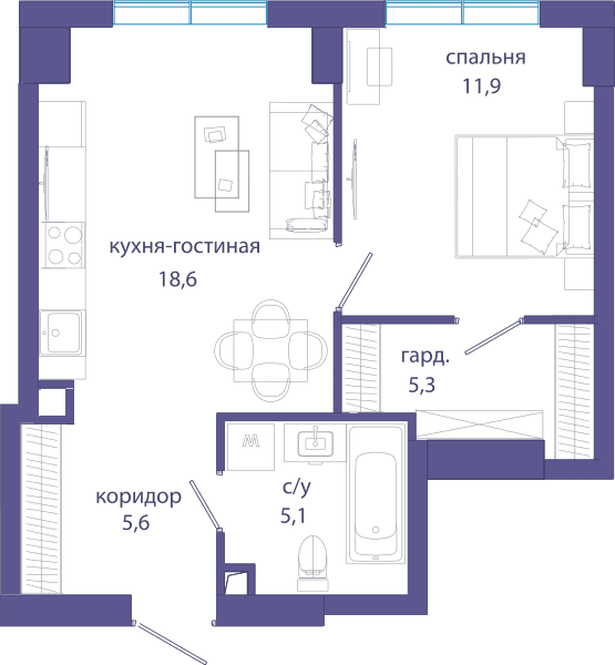 Событие, Событие 4 Москва — планировка 1