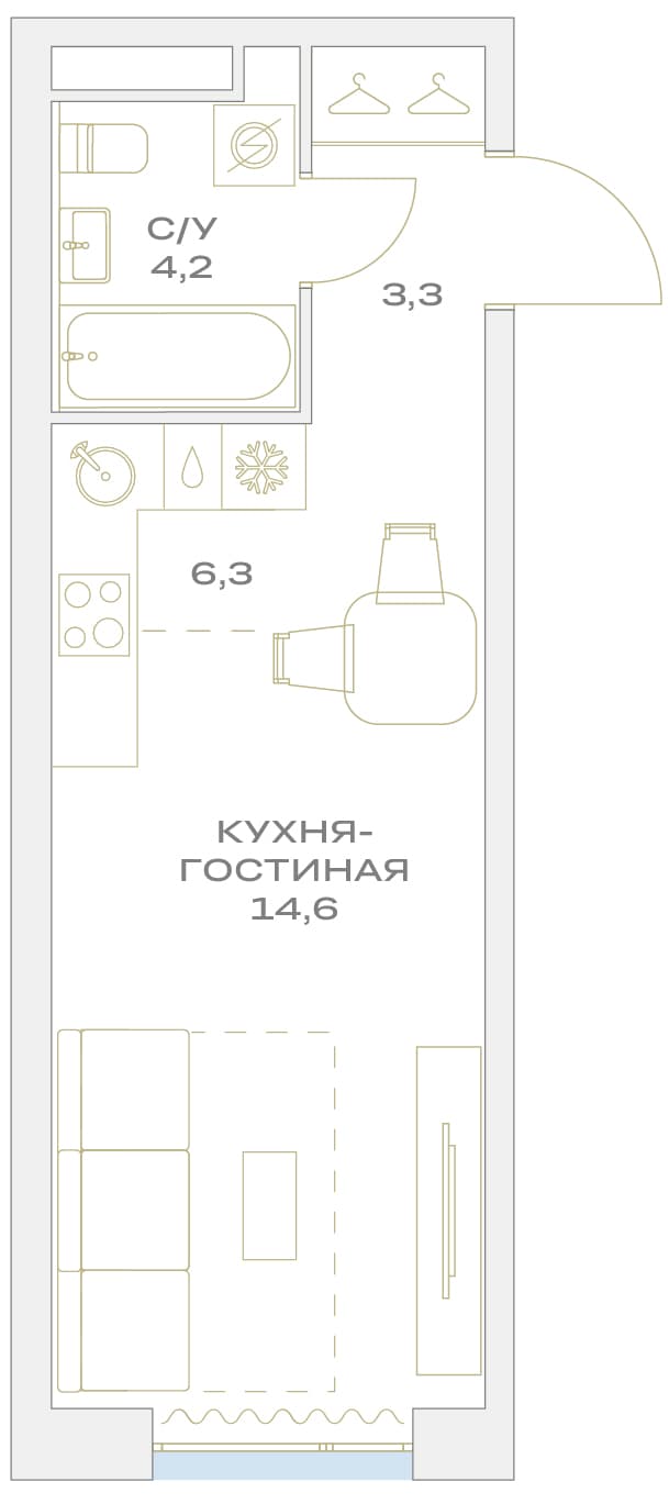 Детали Москва — планировка 1