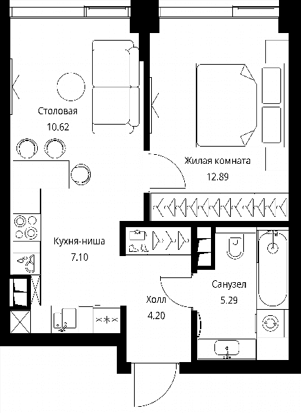 City Bay Москва — планировка 1