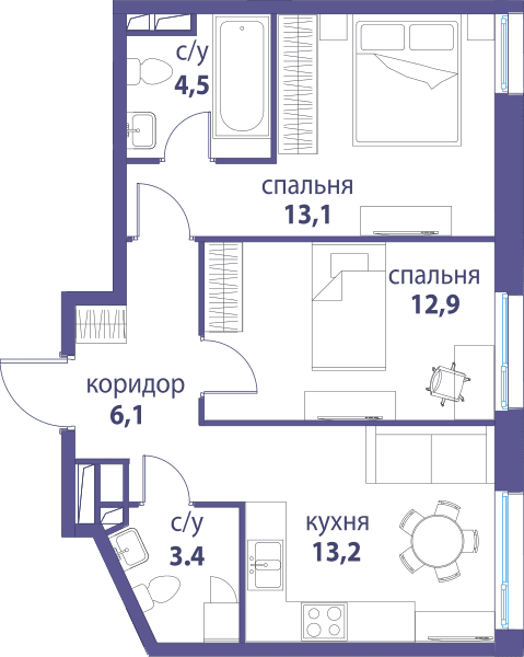 Символ, Вдохновение Москва — планировка 2