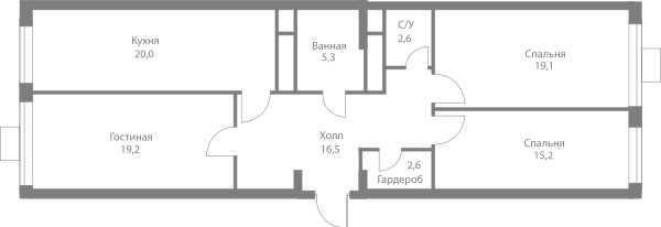 Stellar City Москва — планировка 3