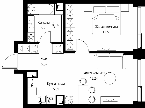 City Bay Москва — планировка 2