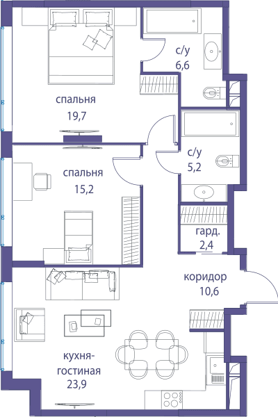Остров, Остров.4 Москва — планировка 2