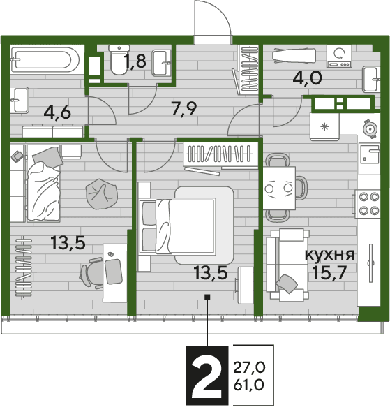 DOGMA PARK Краснодар — планировка 2