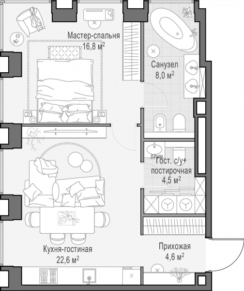 Life Time Москва — планировка 1
